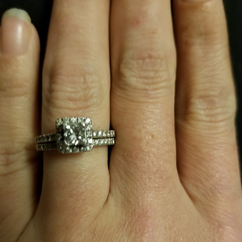14k Diamond Engagement Set EGL Cert Center